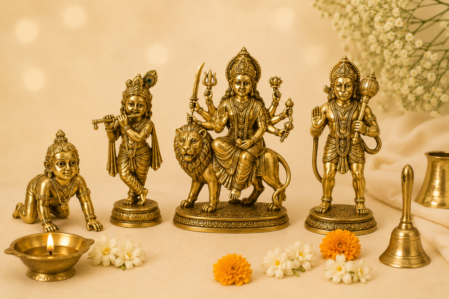Exquisite Brass Idols Collection