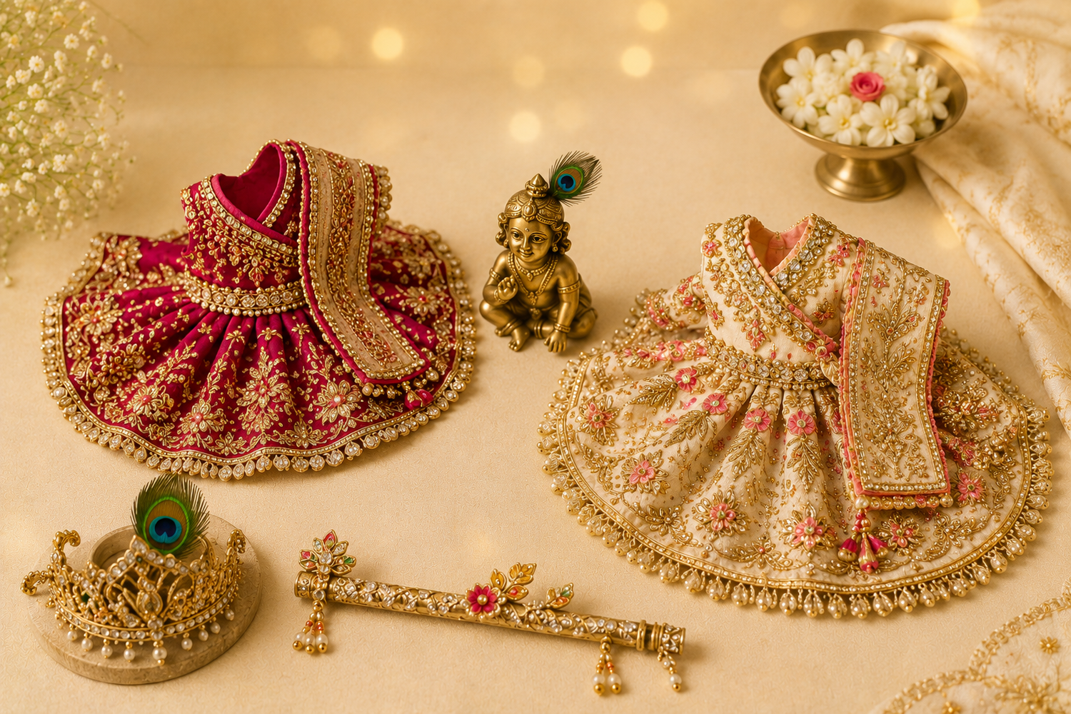 Ladoo Gopal Heavy Designer Poshak